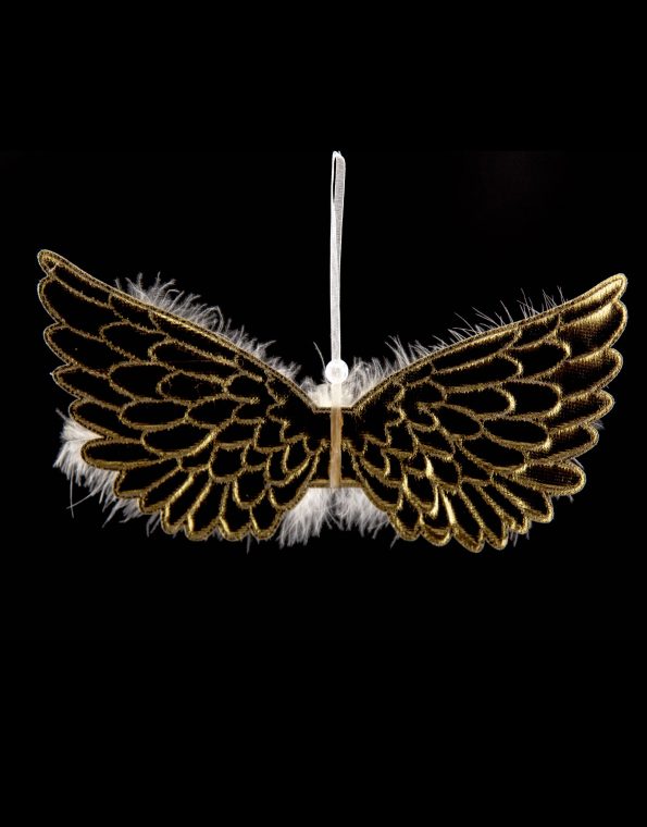 910126-1-Anjelské krídla zlaté 23cm