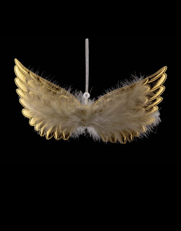 910126-2-Anjelské krídla zlaté 23cm